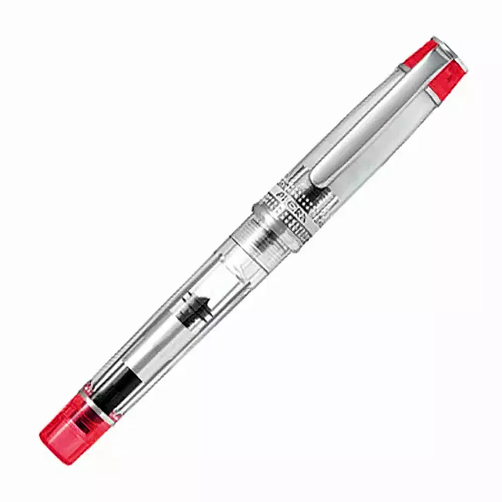 Pilot Penna Stilografica Prera Clear Rosso Media